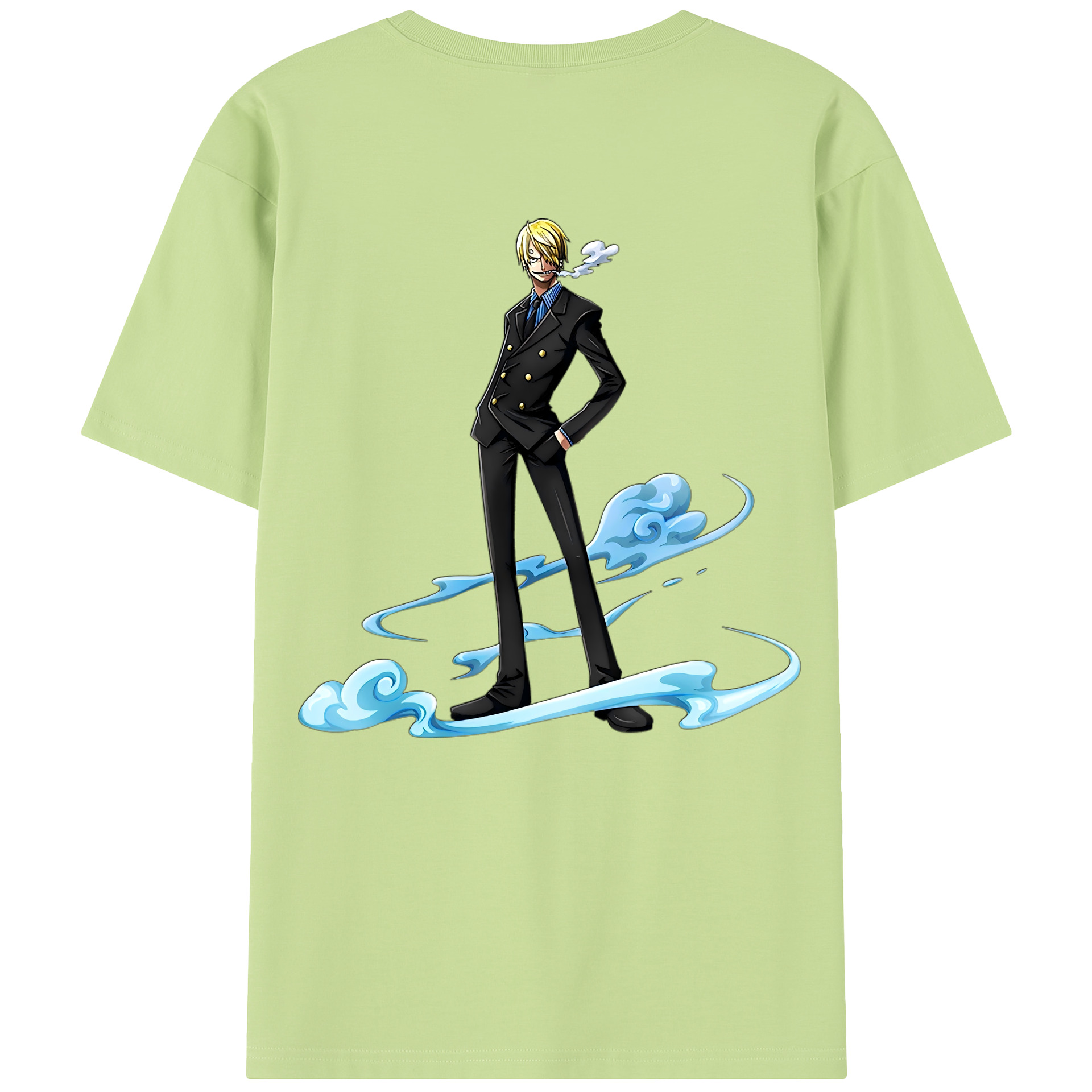 ワンピース サンジ ONE PIECE Sanji 綿100％半袖Tシャツ（背面プリント）